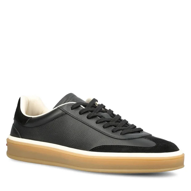Men's Loro Piana Tennis Walk Black Sneakers