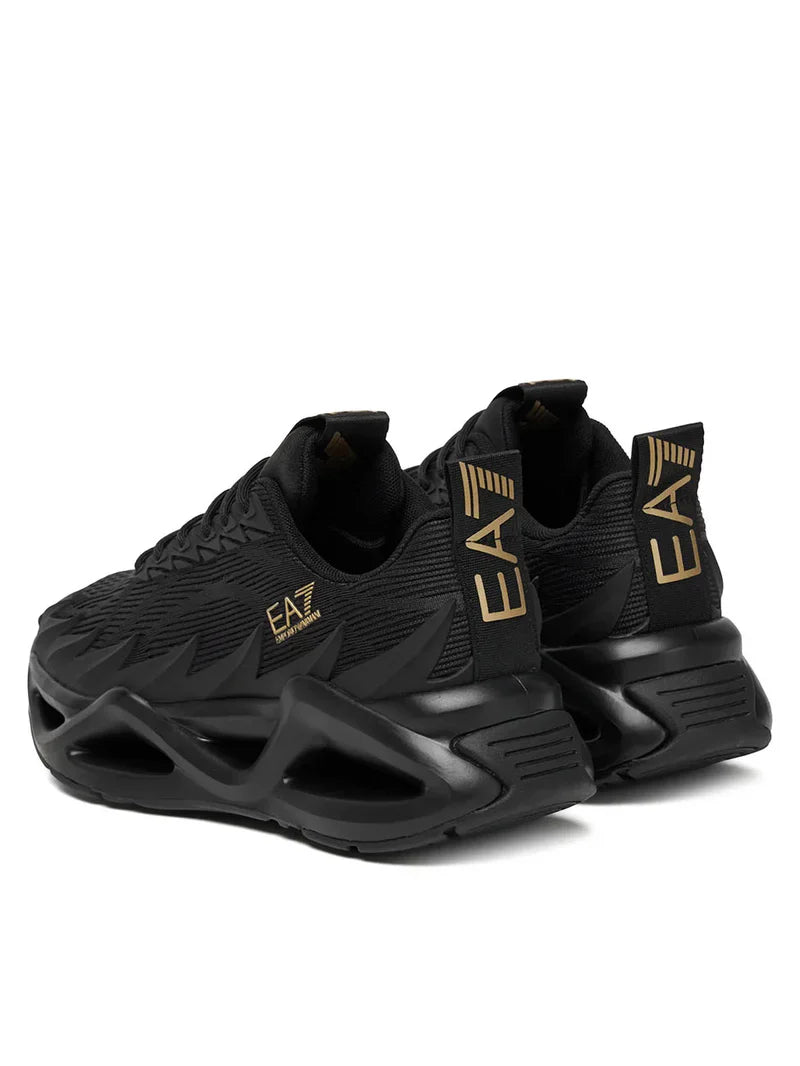 Men's EA7 Infinity Venom Black & Gold Sneakers