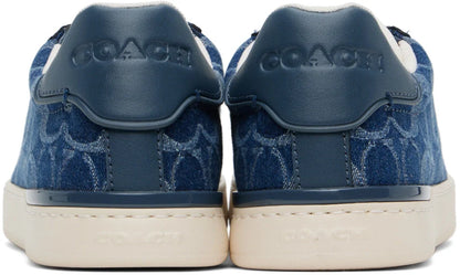Men's Coach Clip Low-Top Skateboard Blue Lowline Sneakers