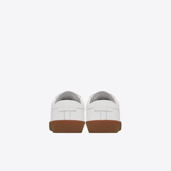 Men's Saint Laurent Court Classic SL06 Optic White Gum Sneakers
