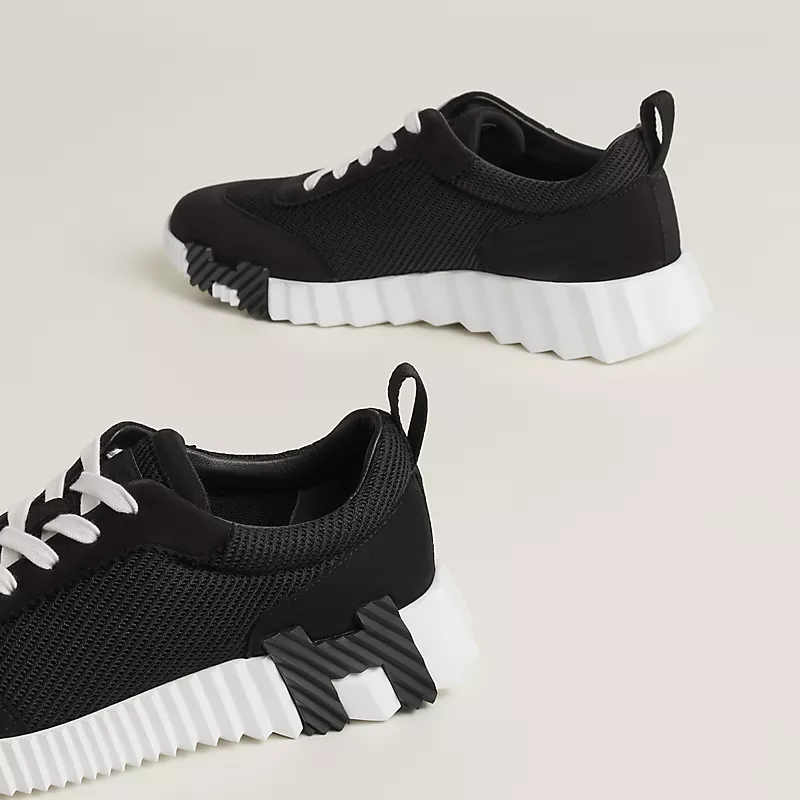 Men's Hermès Bouncing Black Sneakers