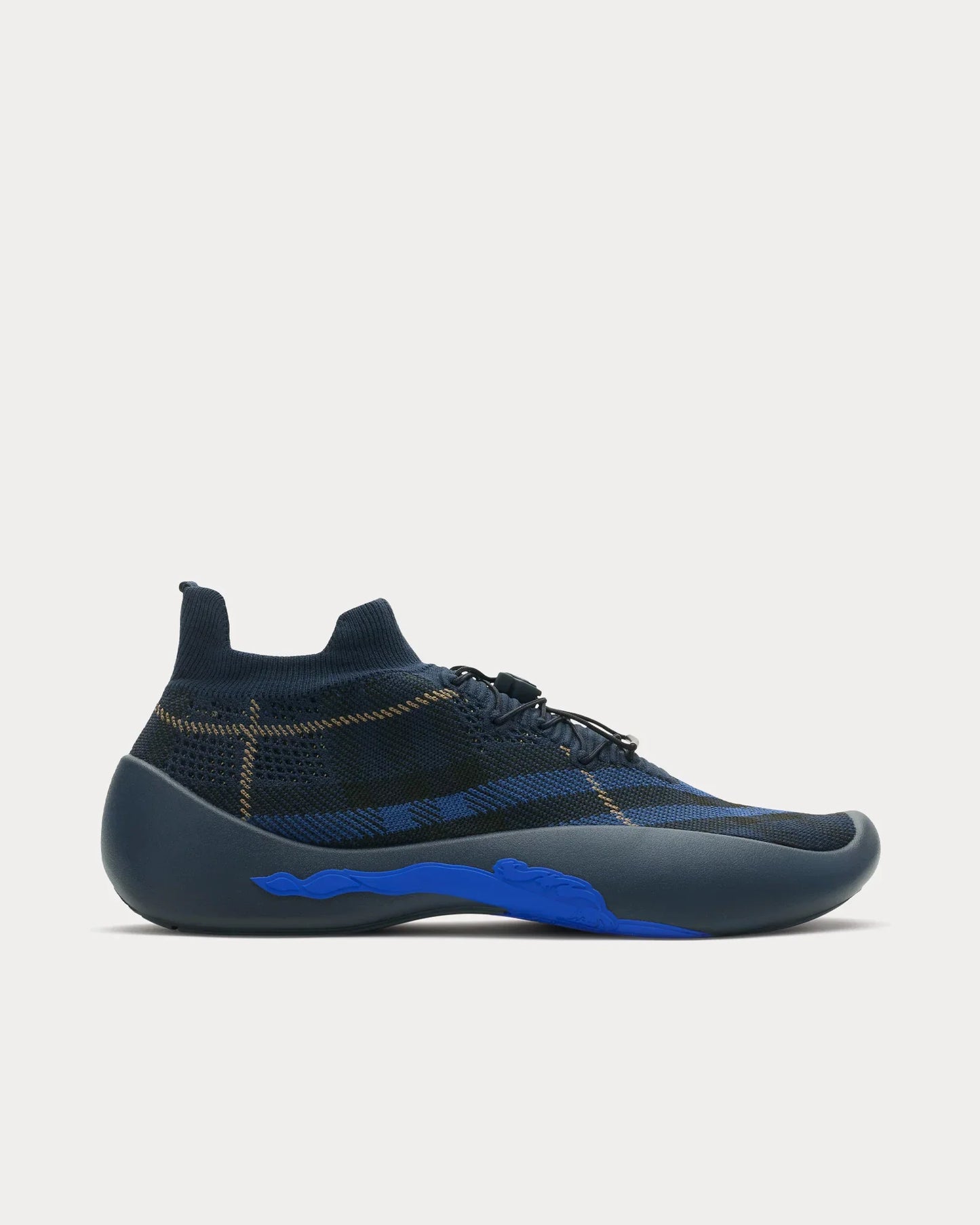 Men’s Burberry burbery Neptune Check Knit Midnight Sneakers