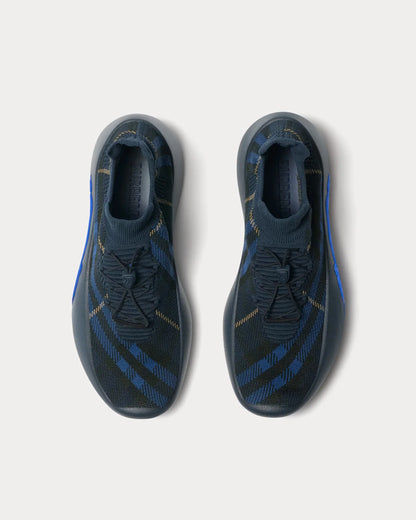 Men’s Burberry burbery Neptune Check Knit Midnight Sneakers
