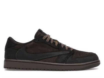 Men's Travis Scott x Air Jordan 1 Retro Low ‘ Velvet Brown' Shoes