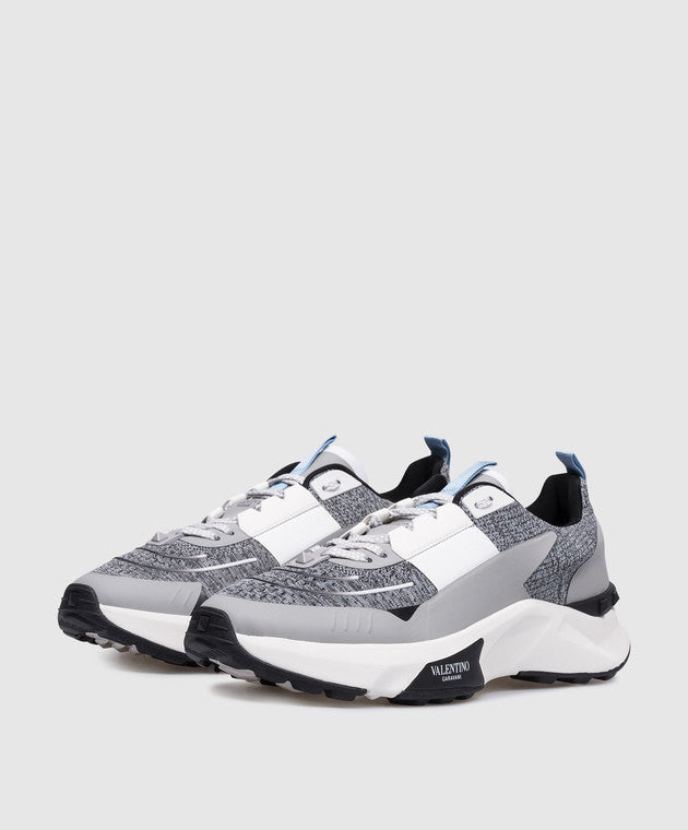 Men's Valentino Garavani Baskets True Act Gray Sneakers