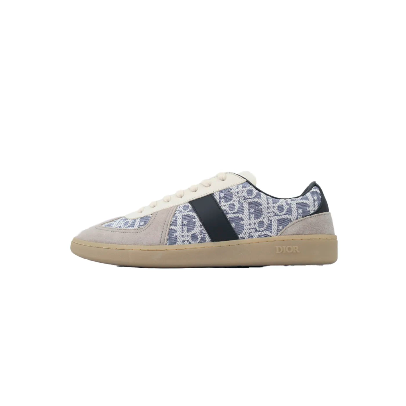 Men's Dior B01 Matchpoint Gray And Blue Print Sneakers