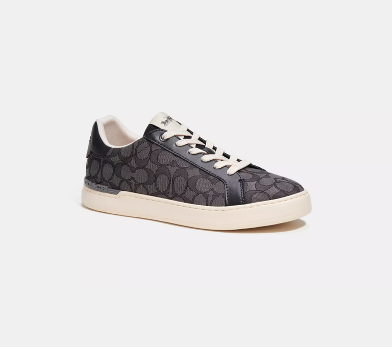 Men's Coach Clip Low-Top Skateboard Black Sneakers