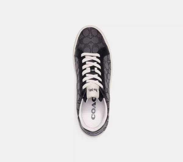 Men's Coach Clip Low-Top Skateboard Black Sneakers