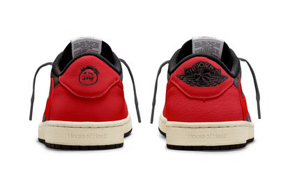 Men's Travis Scott x Air Jordan 1 Retro Low  ‘Bred' Shoes
