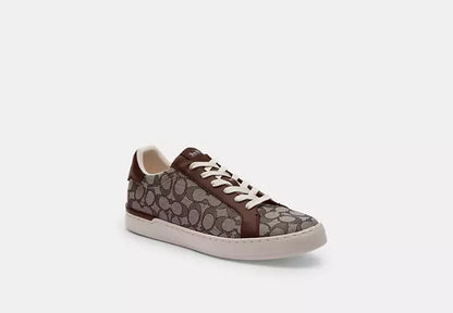 Men's Coach Clip Low-Top Skateboard Maple Sneakers