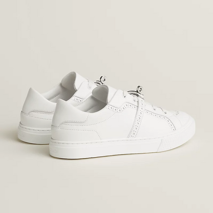 Men's Hermes Day White Sneakers