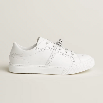 Men's Hermes Day White Sneakers