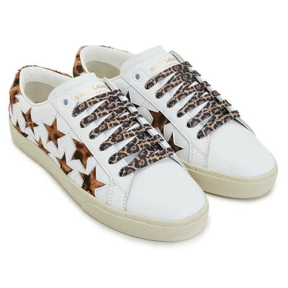 Men's Saint Laurent Court Classic SL06 Leopard Sneakers