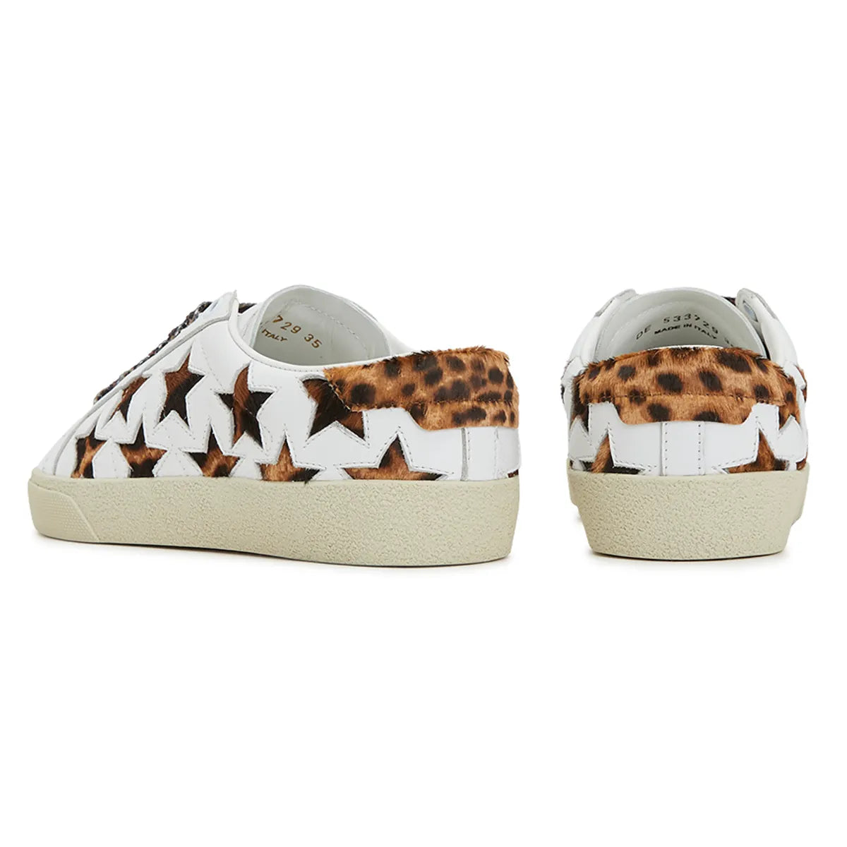 Men's Saint Laurent Court Classic SL06 Leopard Sneakers