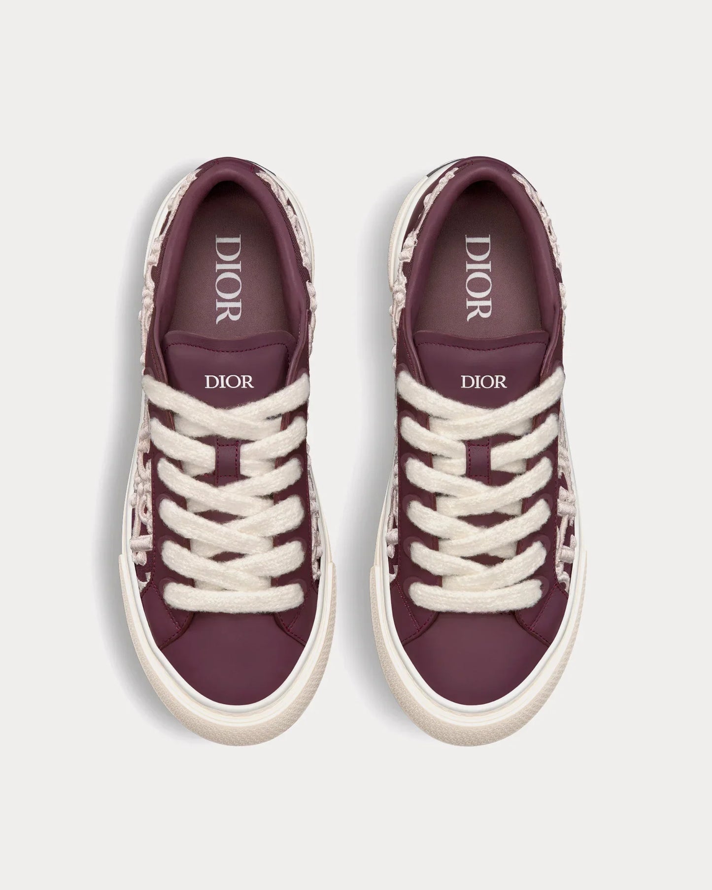 Men's Dior B33 Runner Burgundy Sneakers