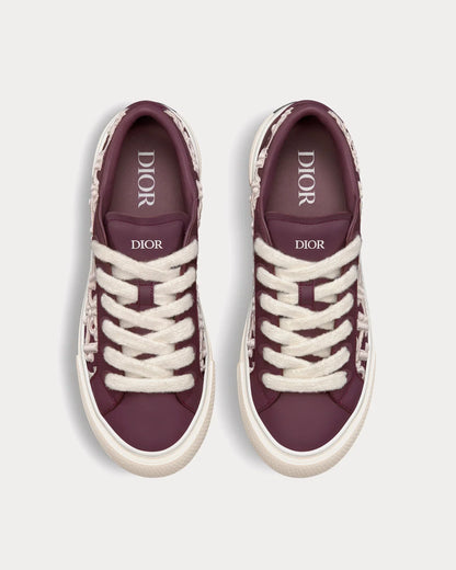 Men's Dior B33 Runner Burgundy Sneakers