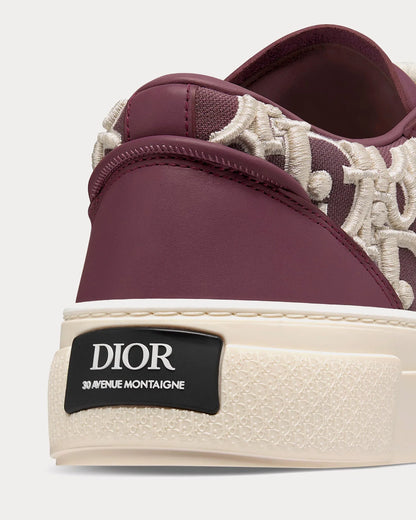 Men's Dior B33 Runner Burgundy Sneakers