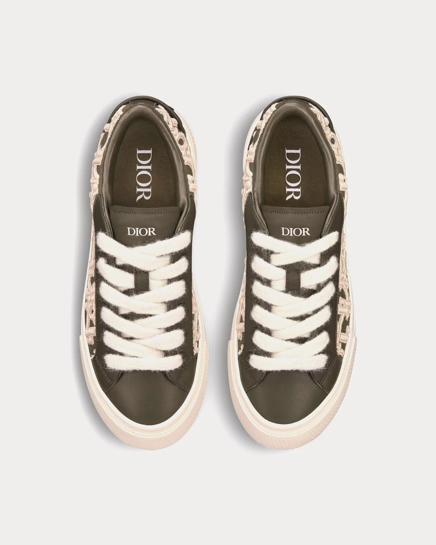 Men's Dior B33 Runner Khaki Sneakers