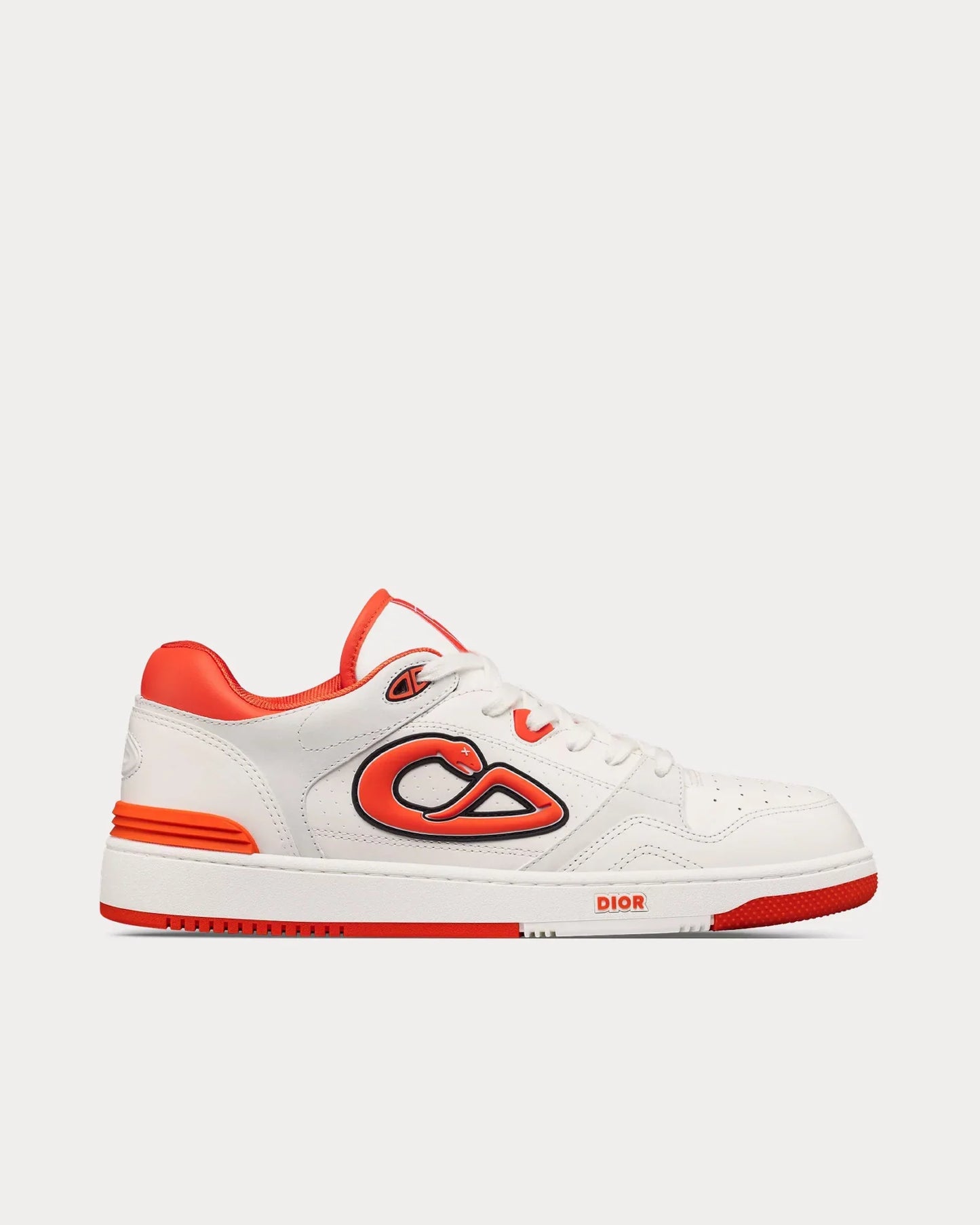 Men's Dior B57 Low-White Vermilion Red Sneakers