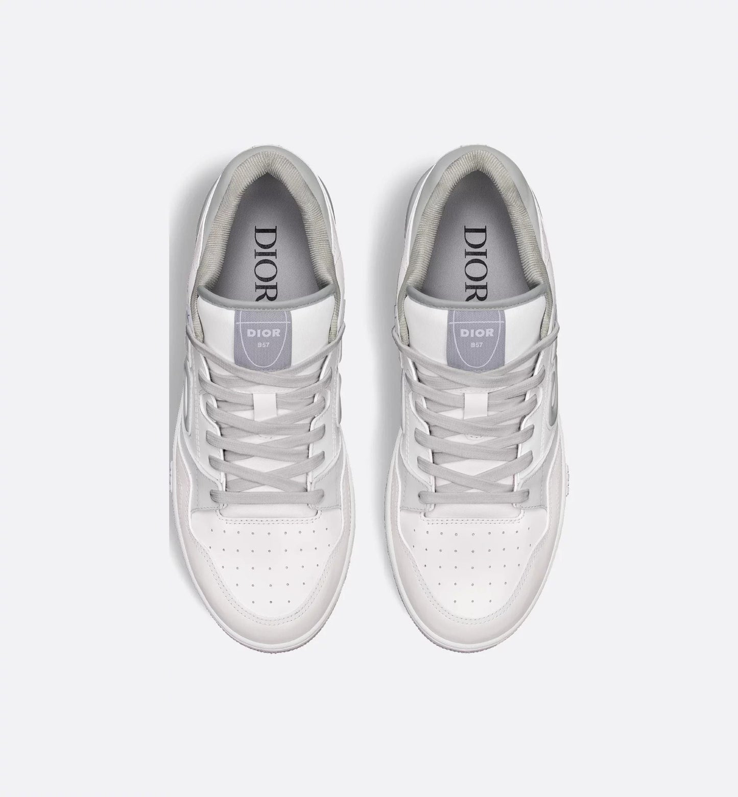 Men's Dior B57 Low-Top White Sneakers