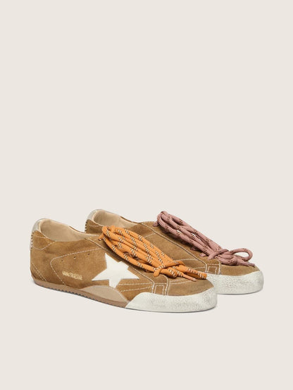 Men's Golden Goose Deluxe Brand Super-Star Tobacco Sneakers