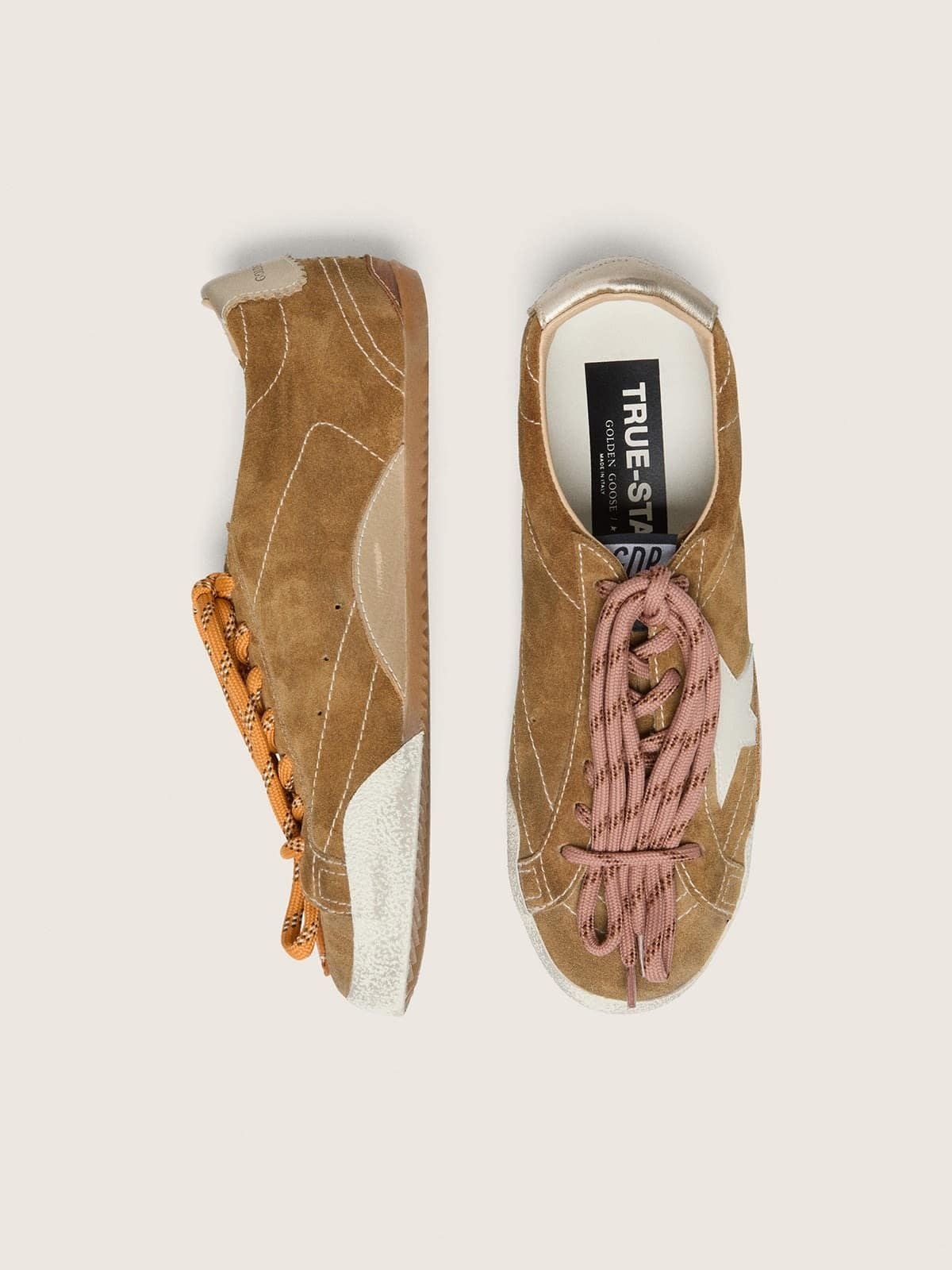 Men's Golden Goose Deluxe Brand Super-Star Tobacco Sneakers