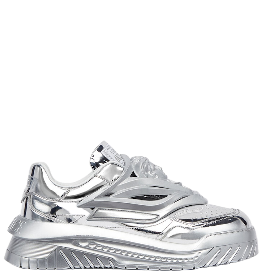 Men's Versace Odissea Trainers Silver Sneakers