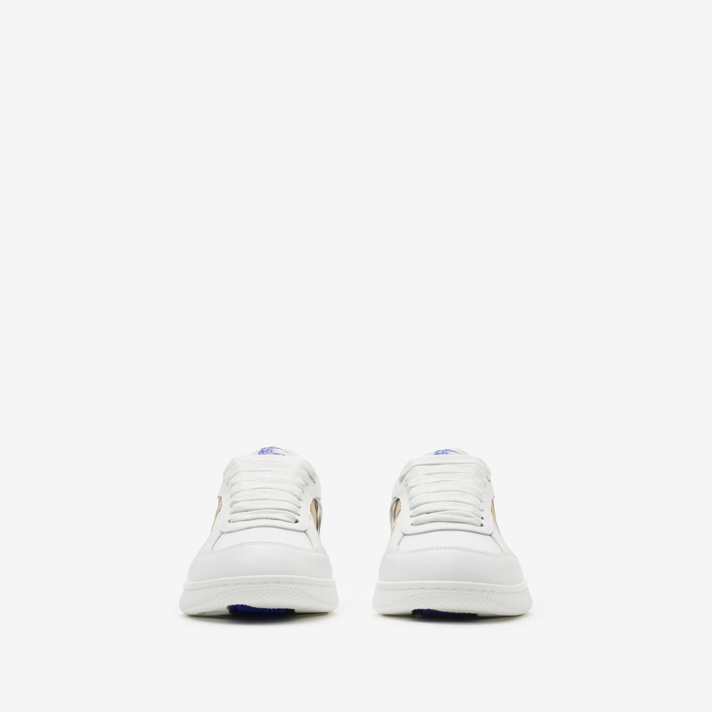 Men’s Burberry Leather Check Terrace White Sneakers