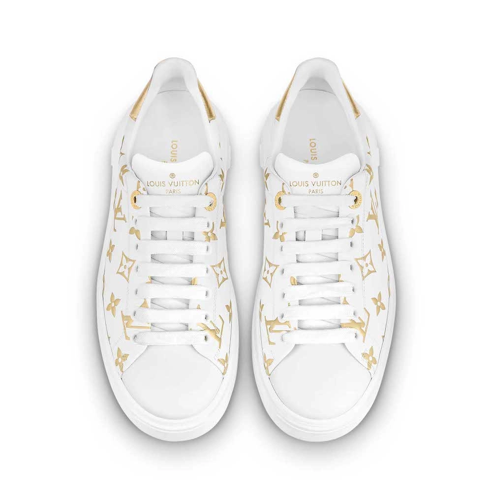 Men's Louis Vuitton Monogram Gold Sneakers