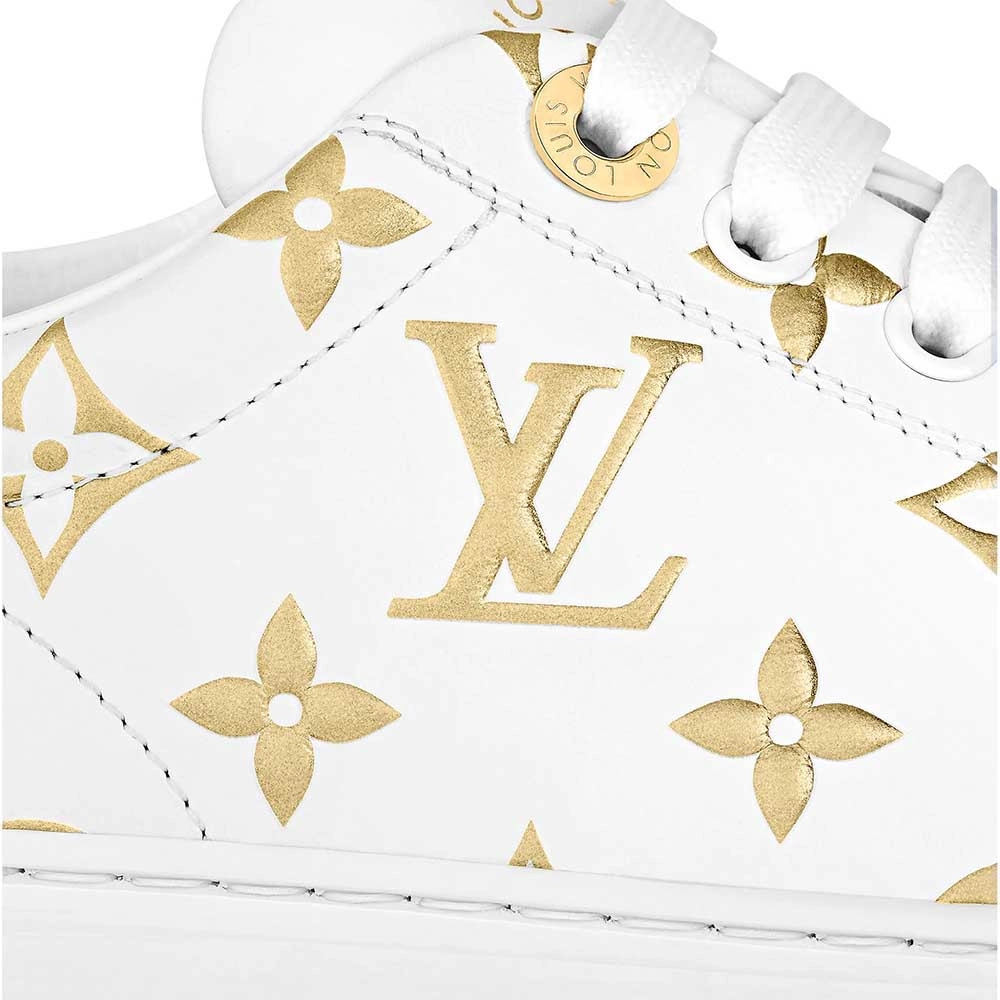 Men's Louis Vuitton Monogram Gold Sneakers