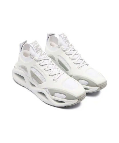 Men's Ea7 Emporio Armani Sneakers With Mesh Panels White Sneakers