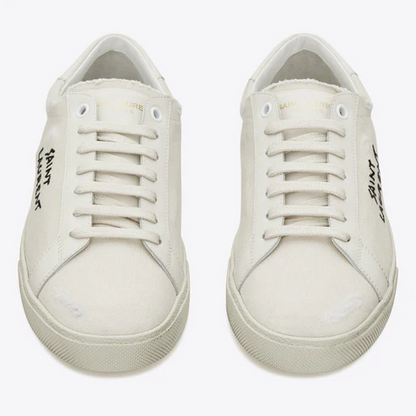 Men's Saint Laurent Court Classic SL06 White Sneakers