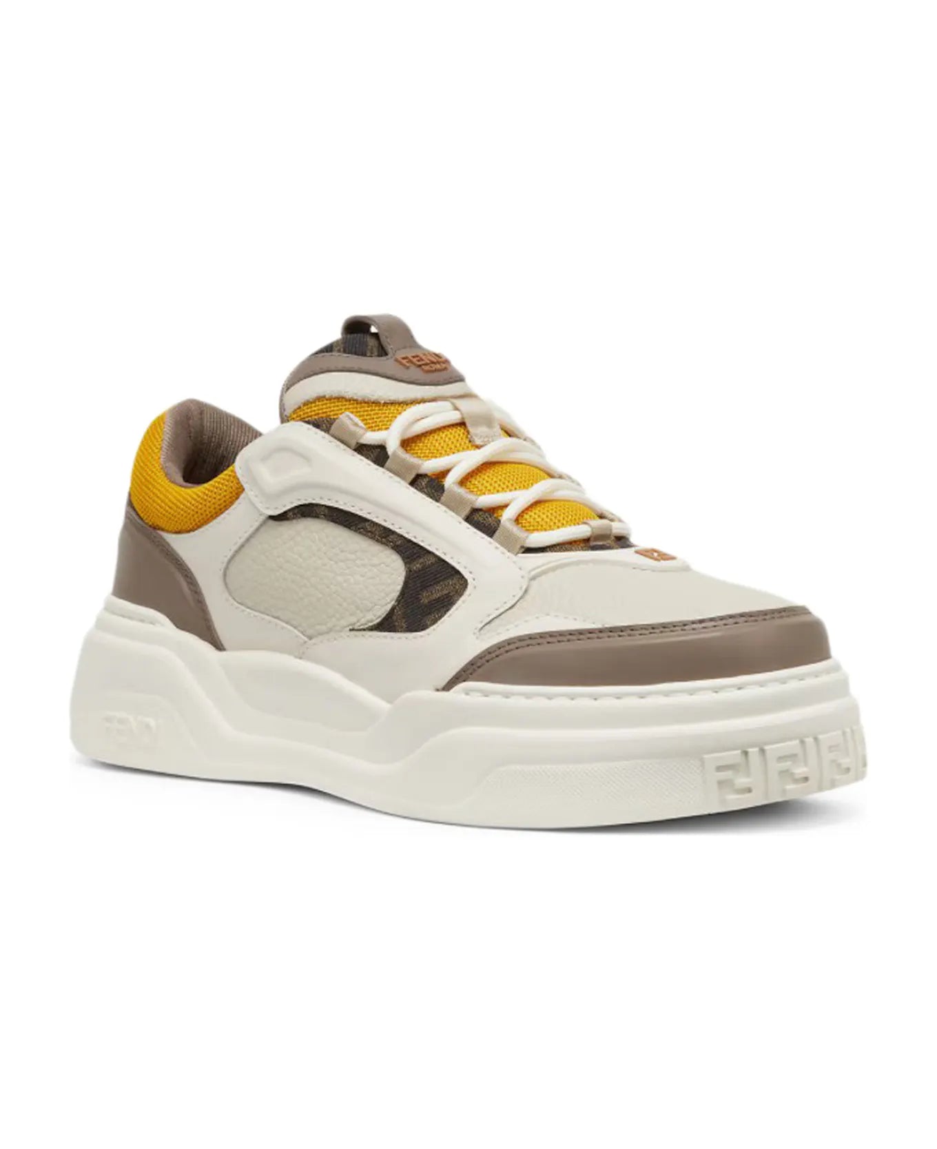 Men's Fendi Roma Match Brown Sneakers