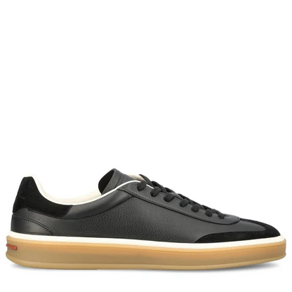 Men's Loro Piana Tennis Walk Black Sneakers