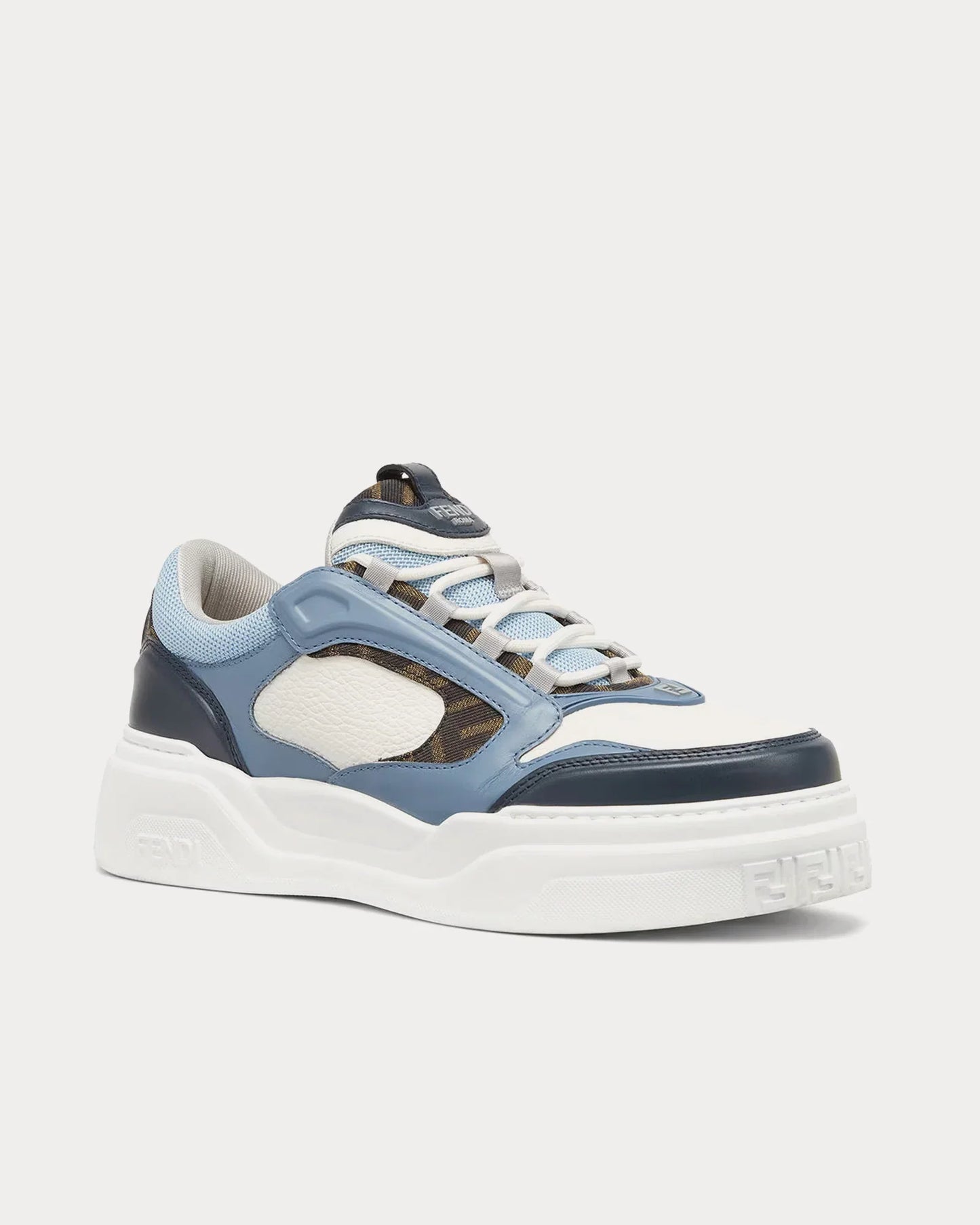 Men's FENDI Sneaker Fendi Force White Light Blue Sneakers