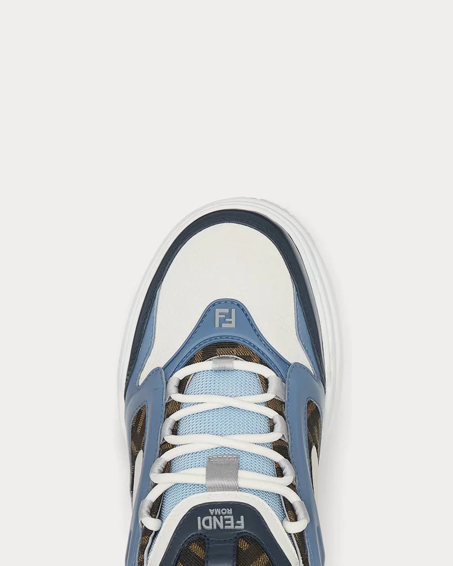 Men's FENDI Sneaker Fendi Force White Light Blue Sneakers