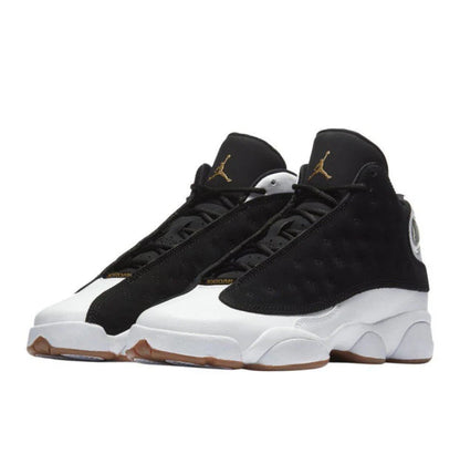 Men's Nike Air Jordan 13 Black White Gum Shoes