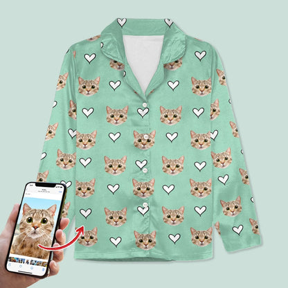 Custom Dog Cat Photo With Icon Decoration Pet Pajamas
