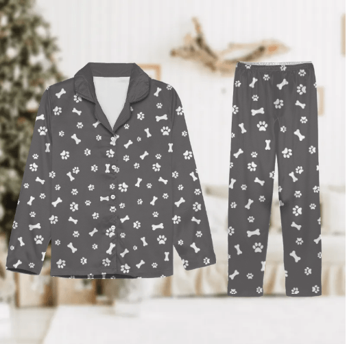 Custom Dog Face Photo With Colorful Background Pajamas