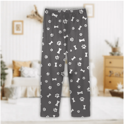 Custom Dog Face Photo With Colorful Background Pajamas