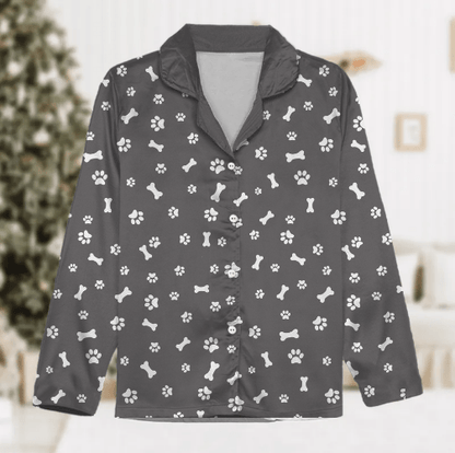 Custom Dog Face Photo With Colorful Background Pajamas