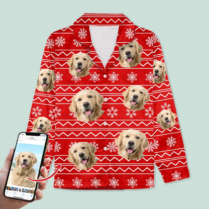 Custom Photo Christmas Dog Pajamas