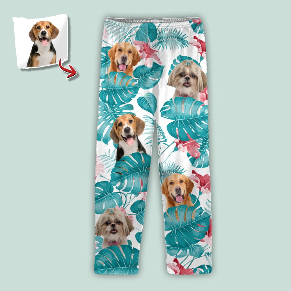 Custom Photo Dog and Cat Pajamas Christmas