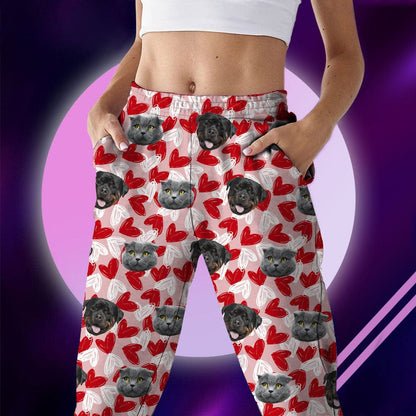 Custom Photo Dog Cat And Face Pajamas