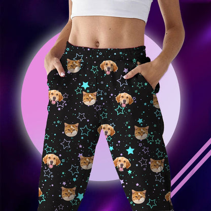 Custom Photo Dog Cat And Face Pajamas