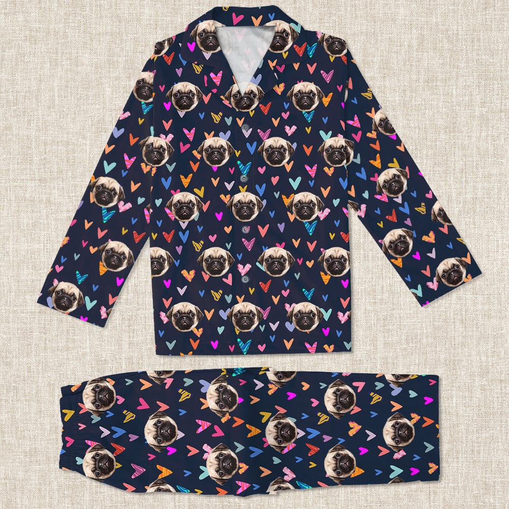 Custom Photo Dog Cat And Face Pajamas