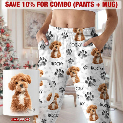 Custom Photo Dog Cat Paw For Dog Cat Lover Pajamas Christmas