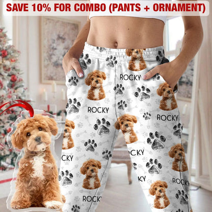Custom Photo Dog Cat Paw For Dog Cat Lover Pajamas Christmas