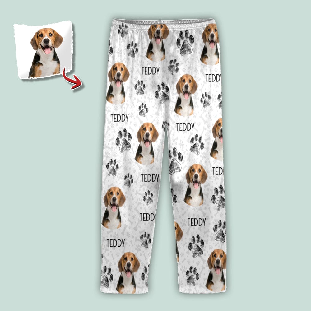 Custom Photo Dog Cat Paw For Dog Cat Lover Pajamas Christmas