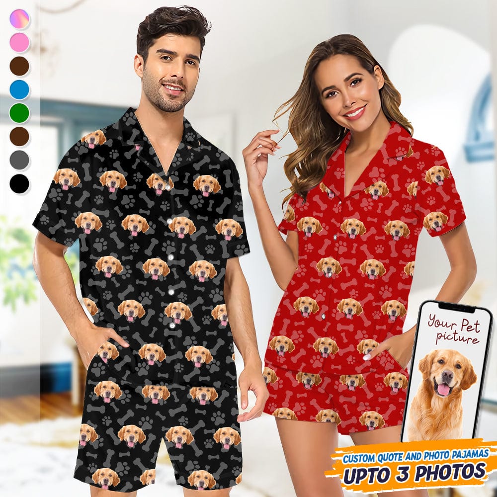 Custom Photo Dog Cat Short Pajamas